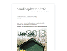 Tablet Screenshot of handicapkatzen.info